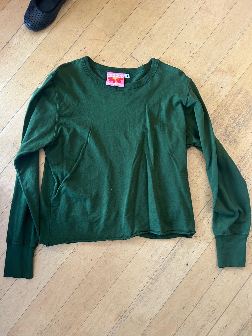 Big Bud Press Olive Green Long Sleeve Tee - Picture 2 of 3